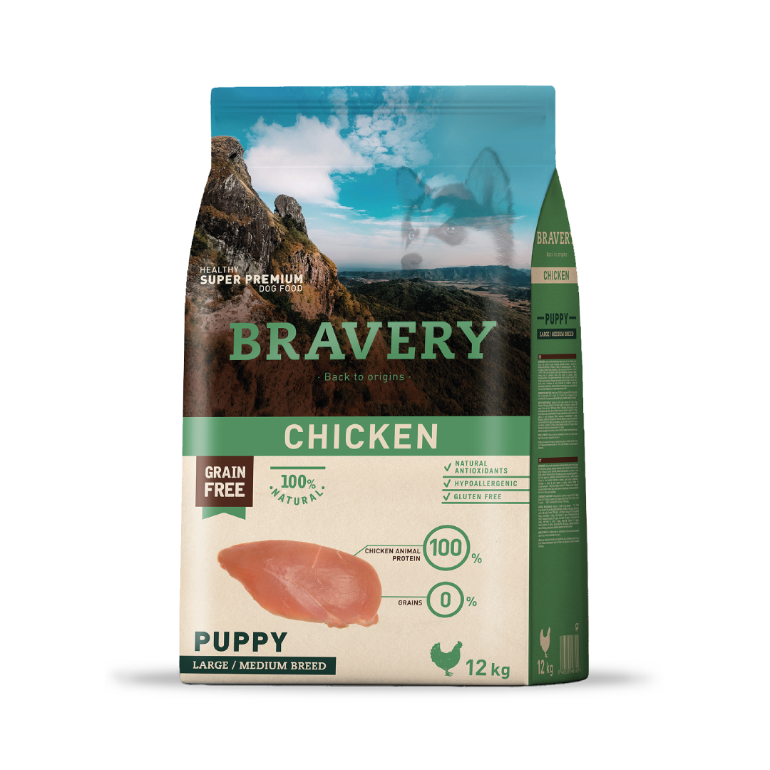 BRAVERY PERRO PUPPY RAZAS MEDIANAS Y GRANDES 