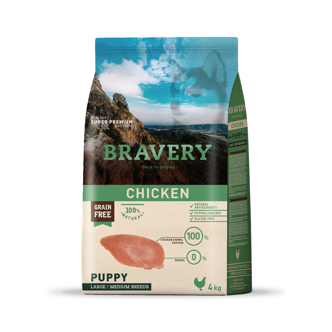 BRAVERY PERRO PUPPY RAZAS MEDIANAS Y GRANDES