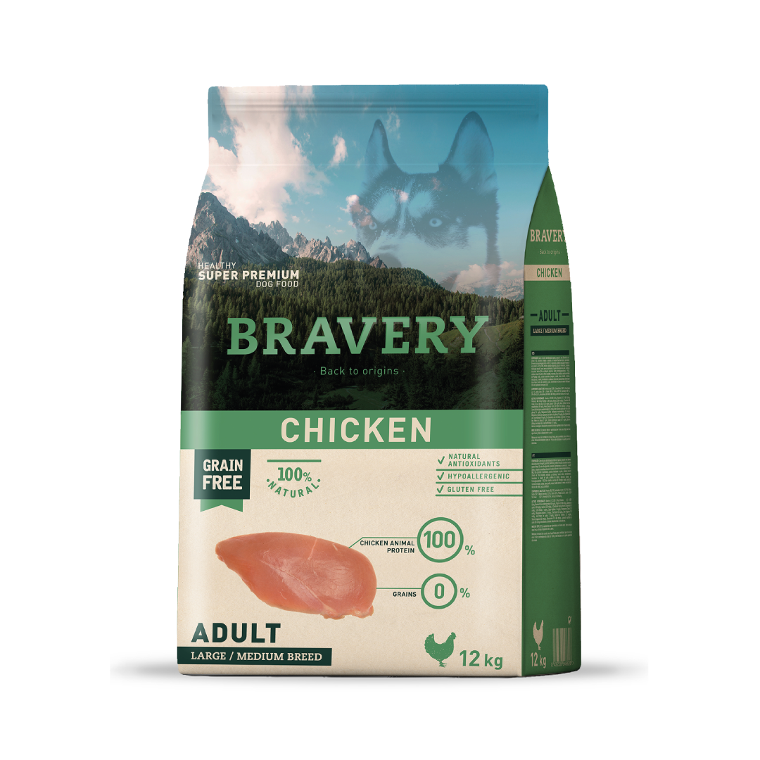 BRAVERY PERRO ADULTO RAZAS MEDIANAS Y GRANDES