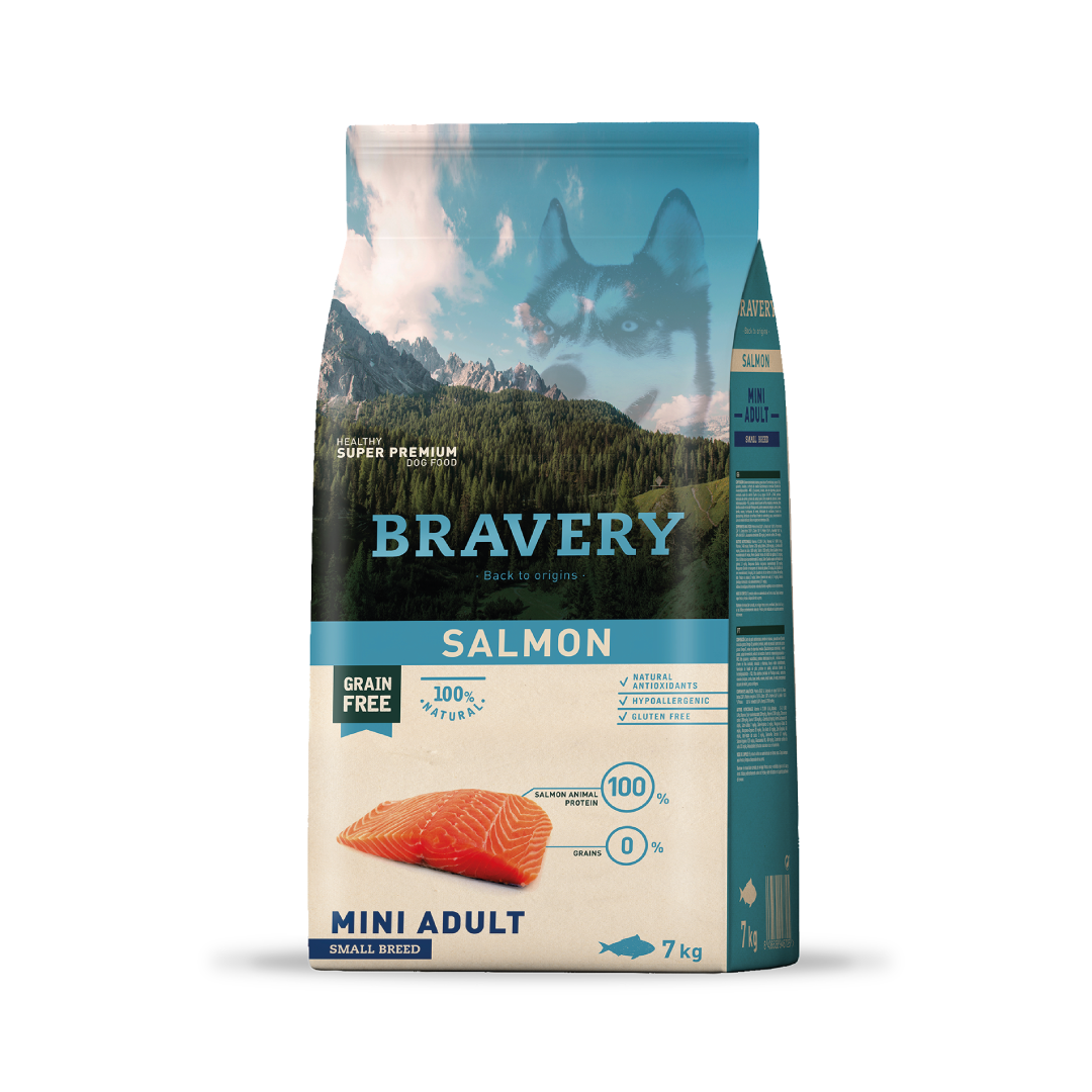 BRAVERY PERRO ADULTO RAZAS PEQUEÑAS SALMON